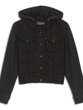 Levi's Black Hooded Jean Jacket